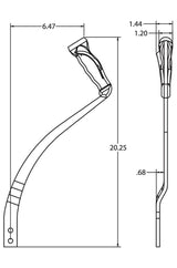 Hurst Pistol Grip Shifter Stick for Mopar B-Body - 5388585