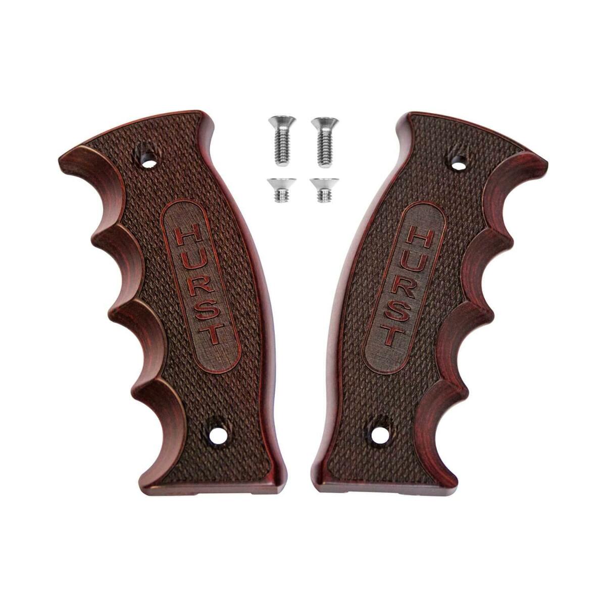 Hurst Quarter Stick Replacement Pistol Grip Side Grip Plates in Rosewood - 1539000 for Chrysler Corvette