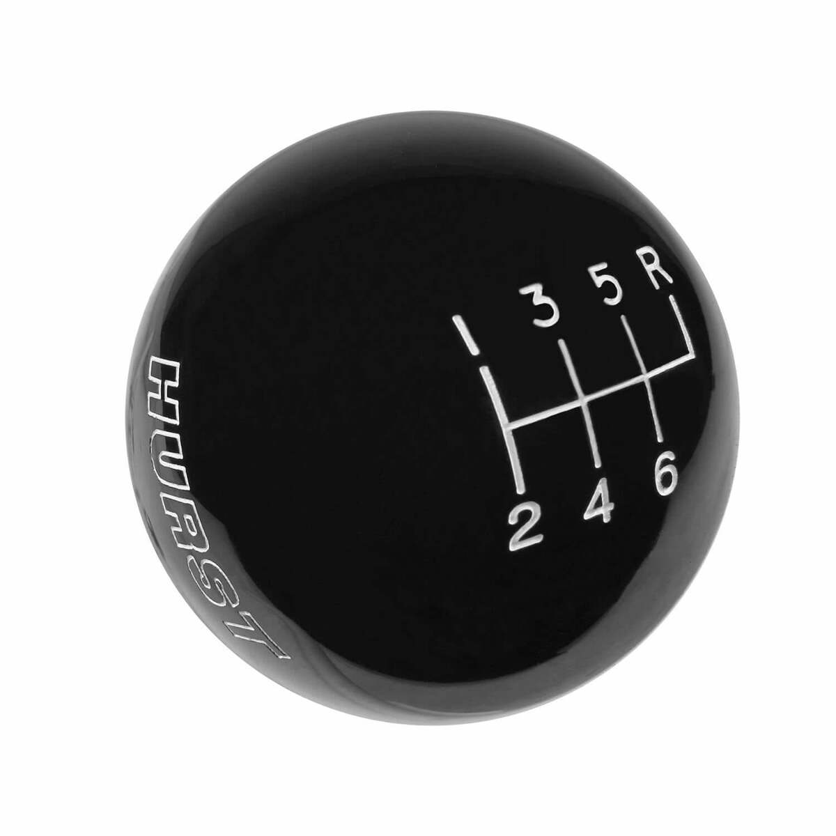 t Hurst Shift Knob - Black 6 Speed 9/16-18 Threads - 1630156 Hurst