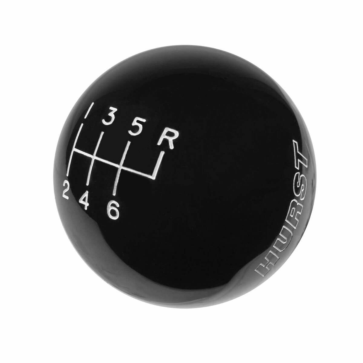 t Hurst Shift Knob - Black 6 Speed 9/16-18 Threads - 1630156 Hurst