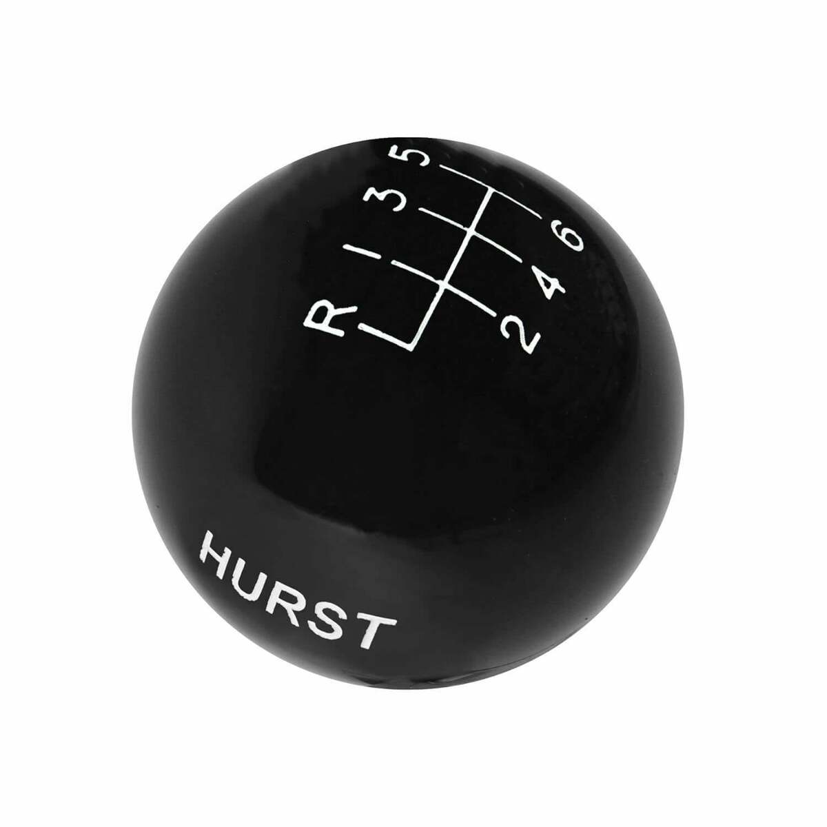 t Hurst Shift Knob - Black 6-speed M12 x 1.25 Threads - 1631225 Hurst
