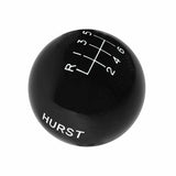 t Hurst Shift Knob - Black 6-speed M12 x 1.25 Threads - 1631225 Hurst