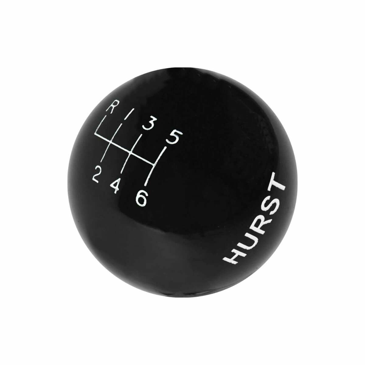 t Hurst Shift Knob - Black 6-speed M12 x 1.25 Threads - 1631225 Hurst