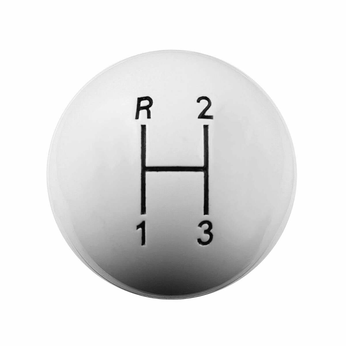 Hurst Shift Knob - White 3 Speed 3/8-16 Threads - 1637624