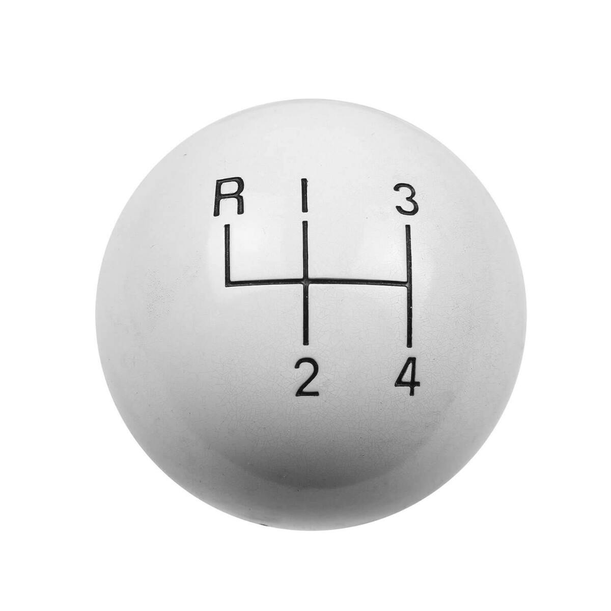 Hurst Shift Knob - White 4 Speed 3/8-16 Threads - 1637626