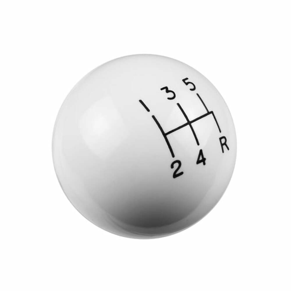 Hurst Shift Knob - White 5-speed 3/8-16 Threads - 1630008 manual transmission