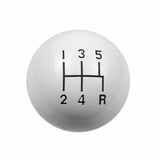 t Hurst Shift Knob - White 5 Speed 3/8-16 Threads - 1630025 Hurst
