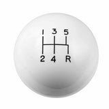 Hurst Shift Knob - White 5 Speed M12x1.75 Threads - 1630014