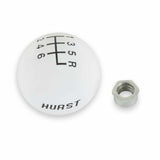 t Hurst Shift Knob - White 6 Speed 3/8-16 Threads - 1630040 Hurst