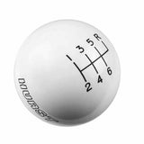 Hurst Shift Knob - White 6 Speed 9/16-18 Threads - 1630056 for 1997-2004 Chevy Corvette manual transmission
