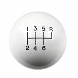 Hurst Shift Knob - White 6 Speed 9/16-18 Threads - 1630056