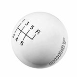 Hurst Shift Knob - White 6 Speed 9/16-18 Threads - 1630056