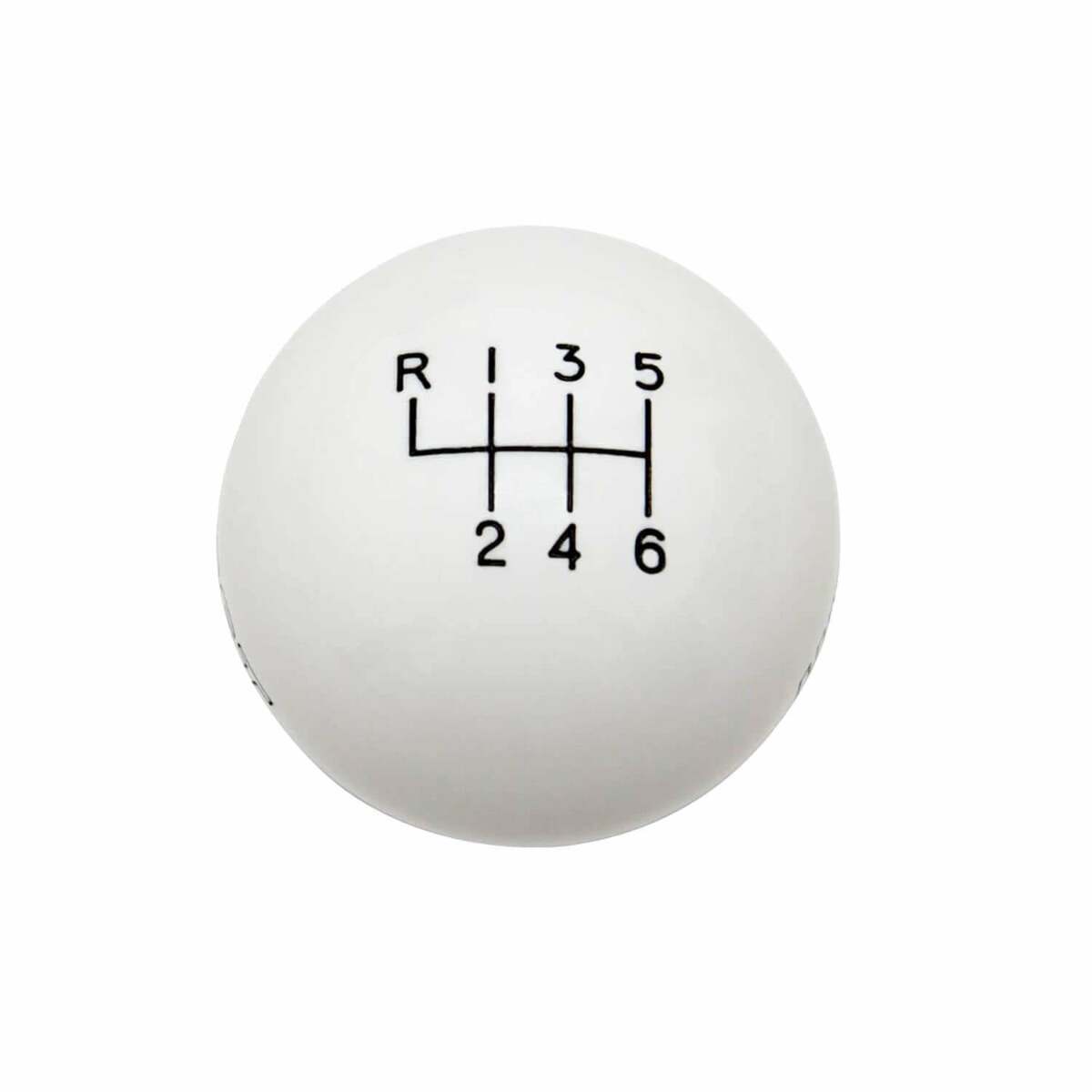 Hurst Shift Knob - White 6-speed M12x1.25 Threads - 1630225