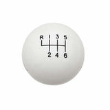 Hurst Shift Knob - White 6-speed M12x1.25 Threads - 1630225