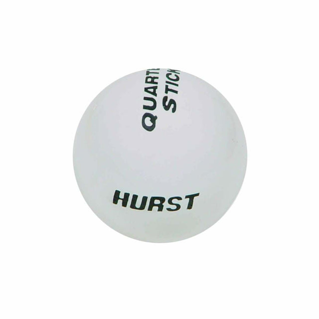 Hurst Shift Knob - White Quarter Stick - 1631036 manual transmission
