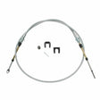 Hurst Quarter Stick Shifter Cable - 5-Foot Length - Grey - 5000025 stainless steel automatic transmission pistol grip