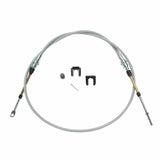Hurst Quarter Stick Shifter Cable - 5-Foot Length - Grey - 5000025 stainless steel automatic transmission pistol grip
