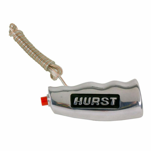 Hurst Universal T-Handle - Polished with 12V Switch - 1530011 polished aluminum manual transmission