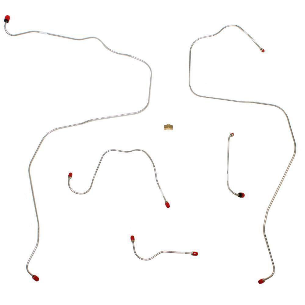 1997-00 Ford E-150 Econoline Front Brake Line Kit Steel - IKT0001OM