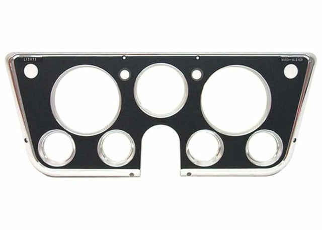 1969-1972 Chevrolet Blazer; Instrument Bezel-7 Hole-Chrome/Black INST105