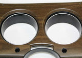 1975-1977 Chevrolet C10; Instrument Bezel-With A/C-Silver/Woodgrain INST781