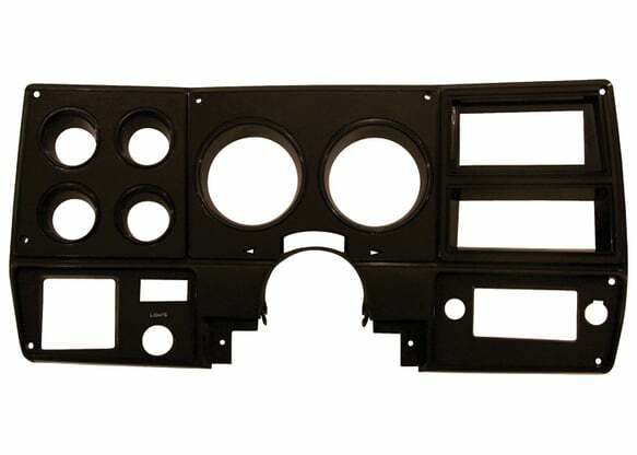 Fits 1978-1980 Chevrolet C10; Instrument Bezel-With A/C-Black/Aluminum INST807