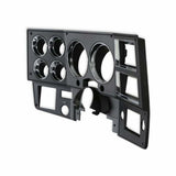 1981-1983 Chevrolet C10; Instrument Bezel - With A/C - Black/Chrome INST836