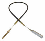 Vintage - Metal Silver Parking Brake Cable steel black J0640353