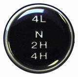 Jeep Vintage - Plastic Black Shift Knob Insert J3241430