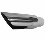 Jones Exhaust angle cut exhaust tip stainless steel steel chrome universal j4515ac-chrome-stainless-steel-exhaust-tip-angled-5 4 inch