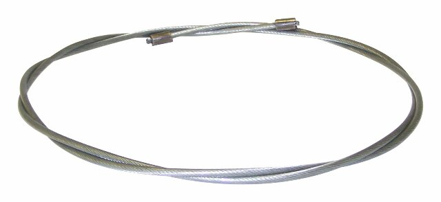 Vintage - Metal Silver Parking Brake Cable steel J5356187