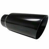 Jones Exhaust rolled edge exhaust tip stainless steel steel black chrome j5718rack-black-stainless-steel-exhaust-tip-rolled-angle-3-6 5 inch