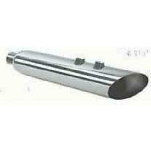 Jones Exhaust performance muffler 2.5 inch chrome fits-2016-2023-harley-davidson-angle-slip-on-muffler-chrome-exhaust-2-5-baffle
