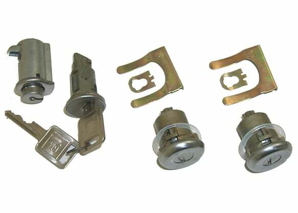 1969-72 Blazer Lock Set-Door, Ignition, Glove Box-Square Keys JDLGB00