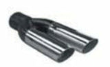 Jones Exhaust JDR200 Chrome Exhaust Resonator Tip Dual Angle Cut 6