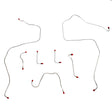 Front Brake Line Kit for 1968-1969 AMC AMX disc brakes stainless steel