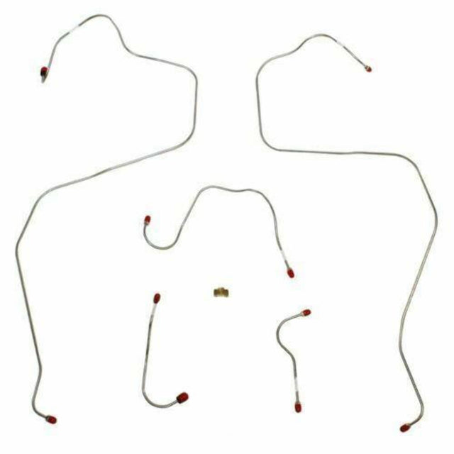 Front Brake Line Kit for 1968-1969 AMC AMX drum brakes stainless steel