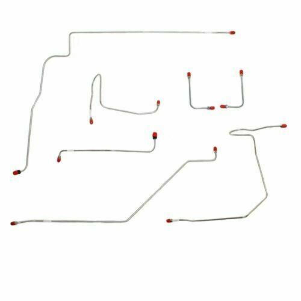 Front Brake Line Kit for 1970 AMC Rebel disc brakes stainless steel