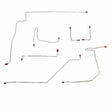 Front Brake Line Kit for 1970 AMC Rebel disc brakes stainless steel