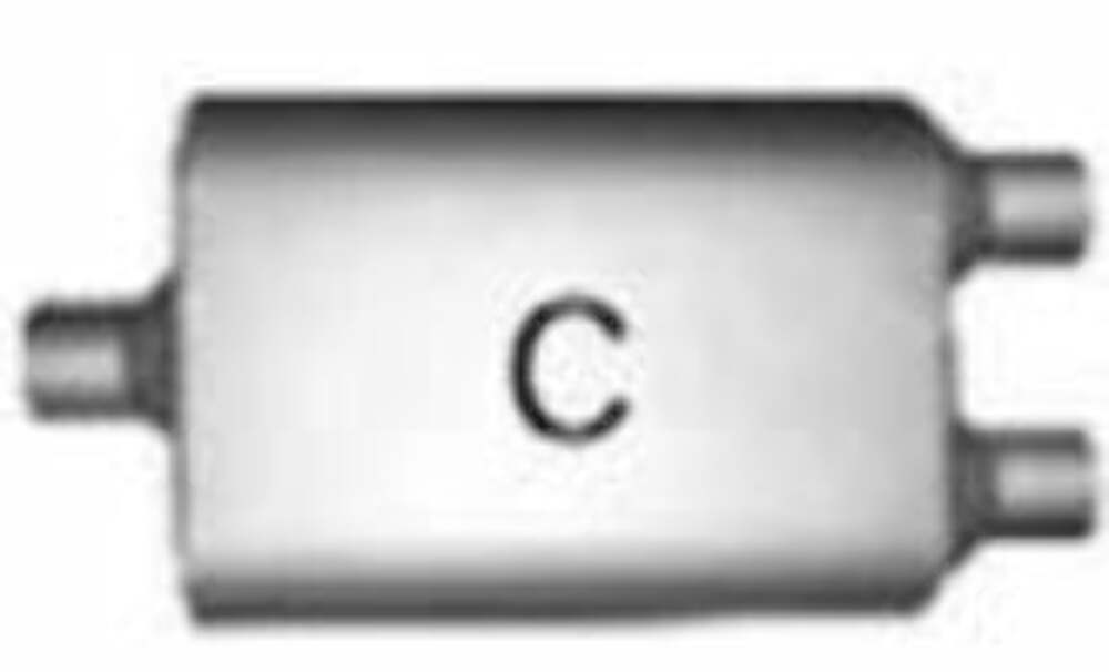 t Jones Exhaust FB5422 Full Boar Muffler 2.5 Inlet, 2.25 Outlet Jones Exhaust