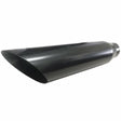 Jones Exhaust J5718ACK Black Stainless Steel Exhaust Tip Angle 3.5 Jones Exhaust 5 inch j5718ack-black-stainless-steel-exhaust-tip-angle-3-5