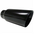 Jones Exhaust J5718RACK Black Stainless Steel Exhaust Tip Rolled Angle 3.5" Jones Exhaust 5 inch j5718rack-black-stainless-steel-exhaust-tip-rolled-angle-3-6