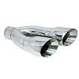 Jones Exhaust - JST130 3 Stainless Dual Round Exhaust Tip 4 x 8 3/4 Outlet / 16 Long Jones Exhaust 3 inch