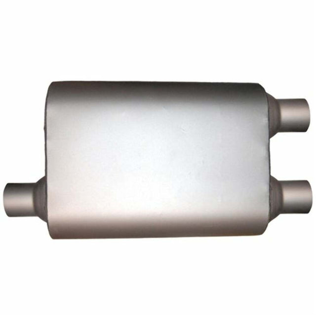 Jones Exhaust MF2267 Max Flow Muffler Offset In, Dual Out Jones Exhaust 2 inch mf2267-max-flow-muffler-offset-in-dual-out-1