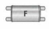 Jones Exhaust Q532F Quiet Tone Muffler 2 Inlet, 2 Outlet Jones Exhaust 5 inch q532f-quiet-tone-muffler-2-inlet-2-outlet