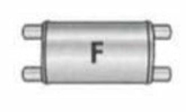 Jones Exhaust Q533F Quiet Tone Muffler 2.25 Inlet, 2.25 Outlet Jones Exhaust 5 inch q533f-quiet-tone-muffler-2-25-inlet-2-25-outlet