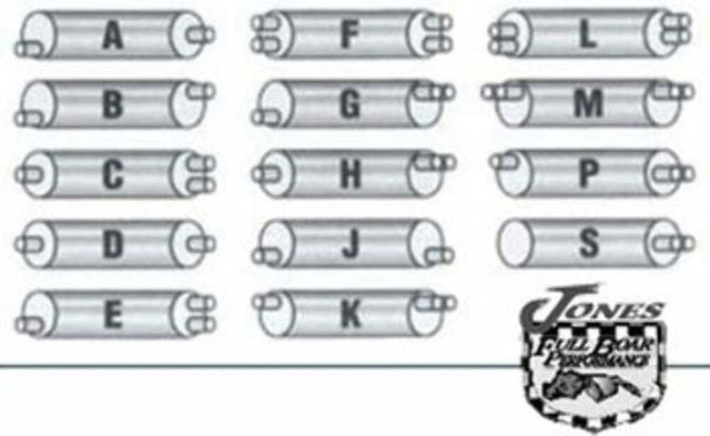 t Jones Exhaust SD722-8D Super Duty Muffler 4 Inlet, 4 Outlet Jones Exhaust