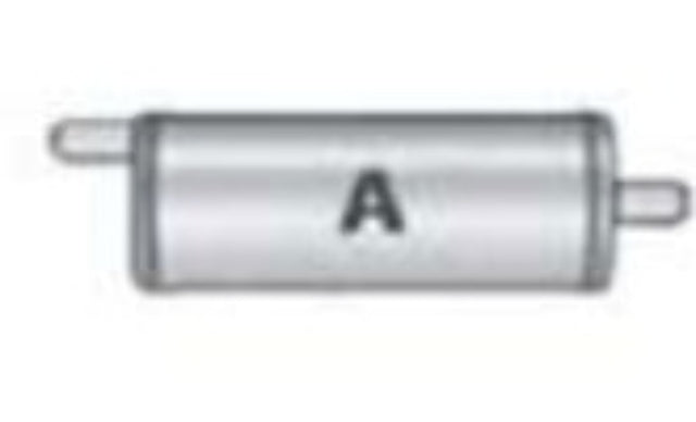 Jones Exhaust V411A V Power Series Muffler 1.75 Inlet, 1.75 Outlet Jones Exhaust 4 inch v411a-v-power-series-muffler-1-75-inlet-1-75-outlet