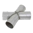 t Jones Exhaust XP3 Aluminized Stamped X-Pipe 2.25 to 2.25 Dual Pipes Jones Exhaust