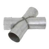 t Jones Exhaust XP3 Aluminized Stamped X-Pipe 2.25 to 2.25 Dual Pipes Jones Exhaust